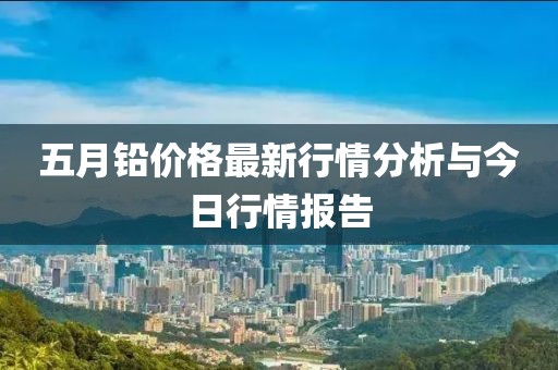 五月铅价格最新行情分析与今日行情报告