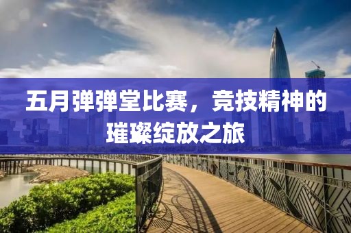 五月弹弹堂比赛，竞技精神的璀璨绽放之旅