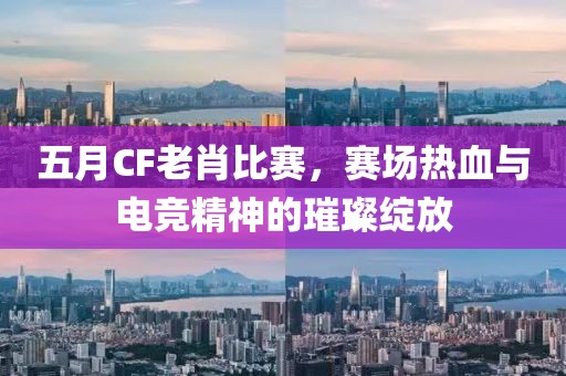 五月CF老肖比赛，赛场热血与电竞精神的璀璨绽放