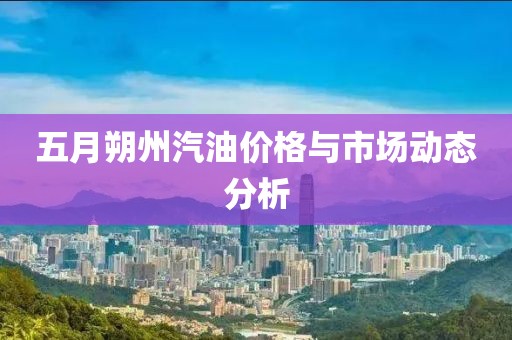 五月朔州汽油价格与市场动态分析