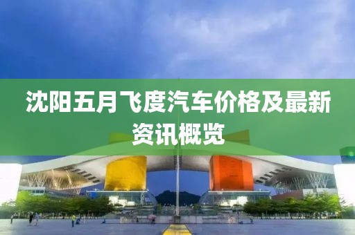 沈阳五月飞度汽车价格及最新资讯概览