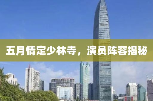 五月情定少林寺，演员阵容揭秘
