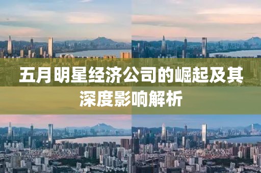 五月明星经济公司的崛起及其深度影响解析