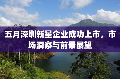 五月深圳新星企业成功上市，市场洞察与前景展望