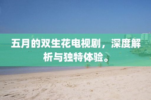 五月的双生花电视剧，深度解析与独特体验。