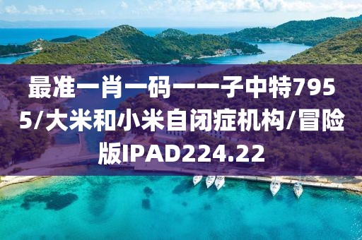 最准一肖一码一一子中特7955/大米和小米自闭症机构/冒险版IPAD224.22