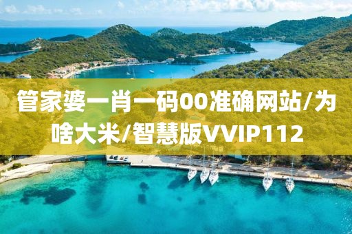 管家婆一肖一码00准确网站/为啥大米/智慧版VVIP112