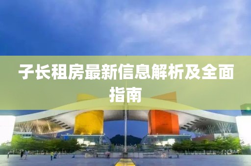 子长租房最新信息解析及全面指南