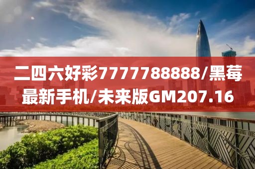 二四六好彩7777788888/黑莓最新手机/未来版GM207.16