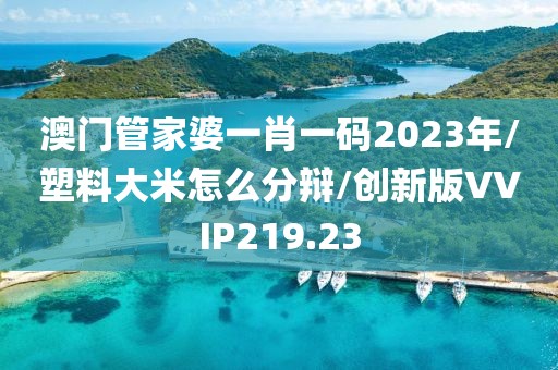 澳门管家婆一肖一码2023年/塑料大米怎么分辩/创新版VVIP219.23