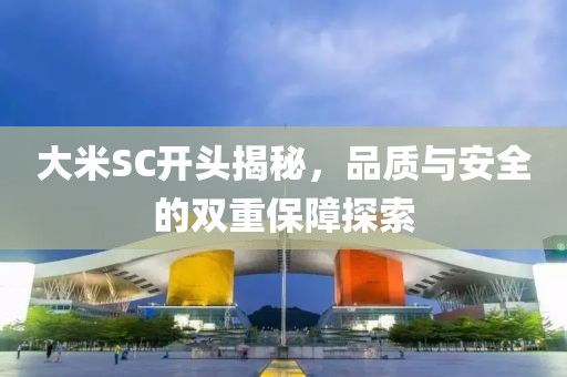 大米SC开头揭秘，品质与安全的双重保障探索