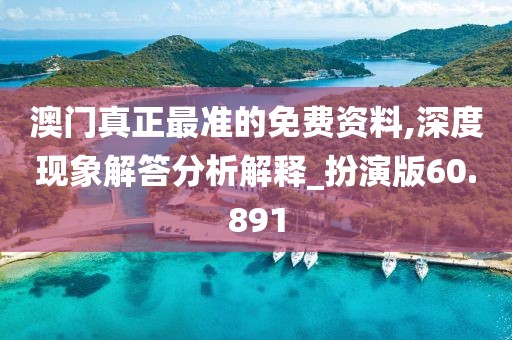 澳门真正最准的免费资料,深度现象解答分析解释_扮演版60.891