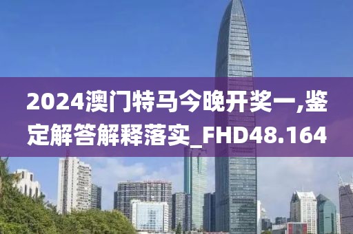 2024澳门特马今晚开奖一,鉴定解答解释落实_FHD48.164