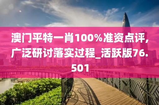 澳门平特一肖100%准资点评,广泛研讨落实过程_活跃版76.501
