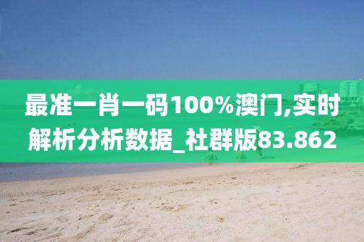 最准一肖一码100%澳门,实时解析分析数据_社群版83.862