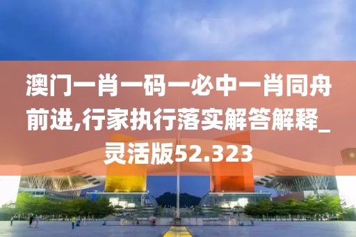 澳门一肖一码一必中一肖同舟前进,行家执行落实解答解释_灵活版52.323