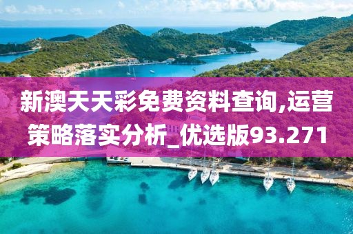 新澳天天彩免费资料查询,运营策略落实分析_优选版93.271