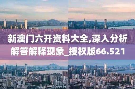 新澳门六开资料大全,深入分析解答解释现象_授权版66.521