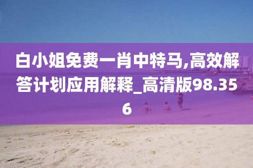 白小姐免费一肖中特马,高效解答计划应用解释_高清版98.356