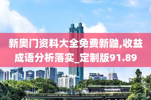 新奥门资料大全免费新鼬,收益成语分析落实_定制版91.89