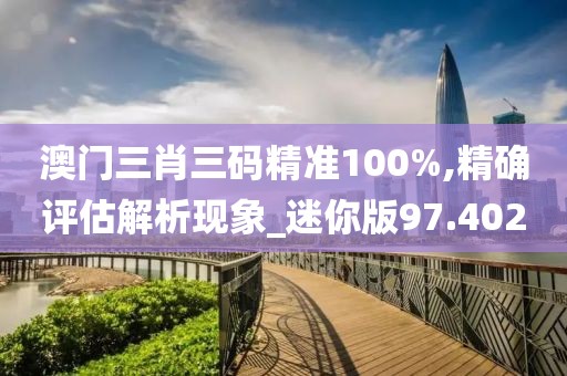 澳门三肖三码精准100%,精确评估解析现象_迷你版97.402