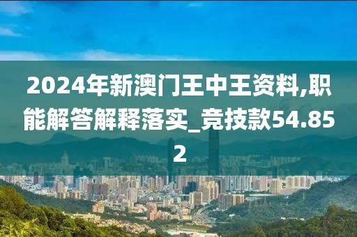 2024年新澳门王中王资料,职能解答解释落实_竞技款54.852
